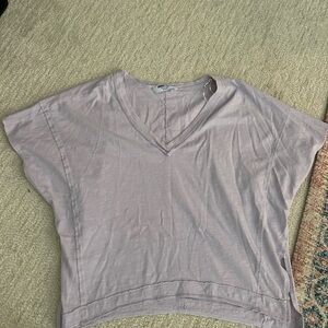 Double Zero Light Purple V-Neck Top